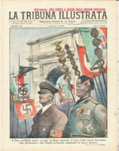 Hitler y Mussolini en una revista italiana