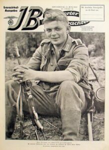 Un joven soldado en la portada de la revista