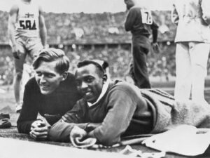 Long y Owens en las Olimpiadas